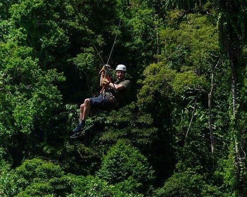 Tirolesas en la selva