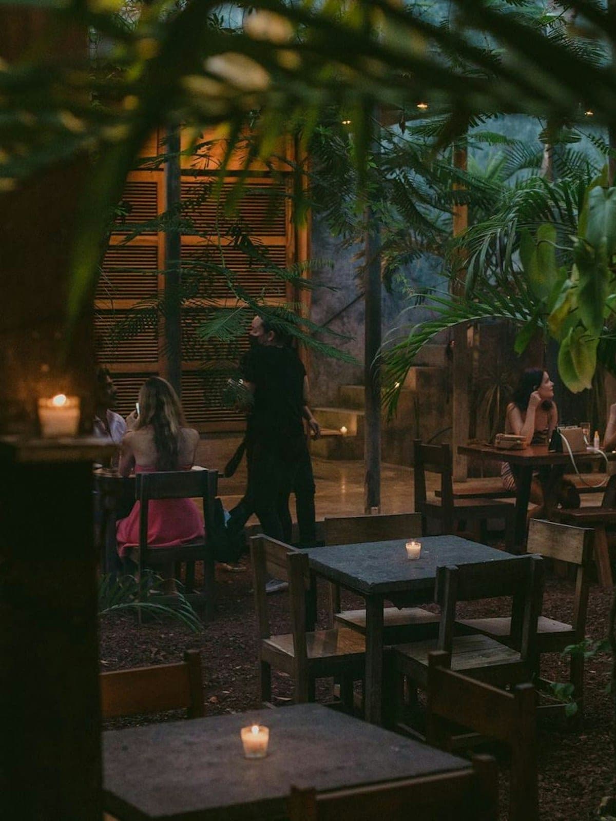 Casa Jaguar, cocina a la leña en Tulum: cena entre los árboles de la selva a la luz de las velas.